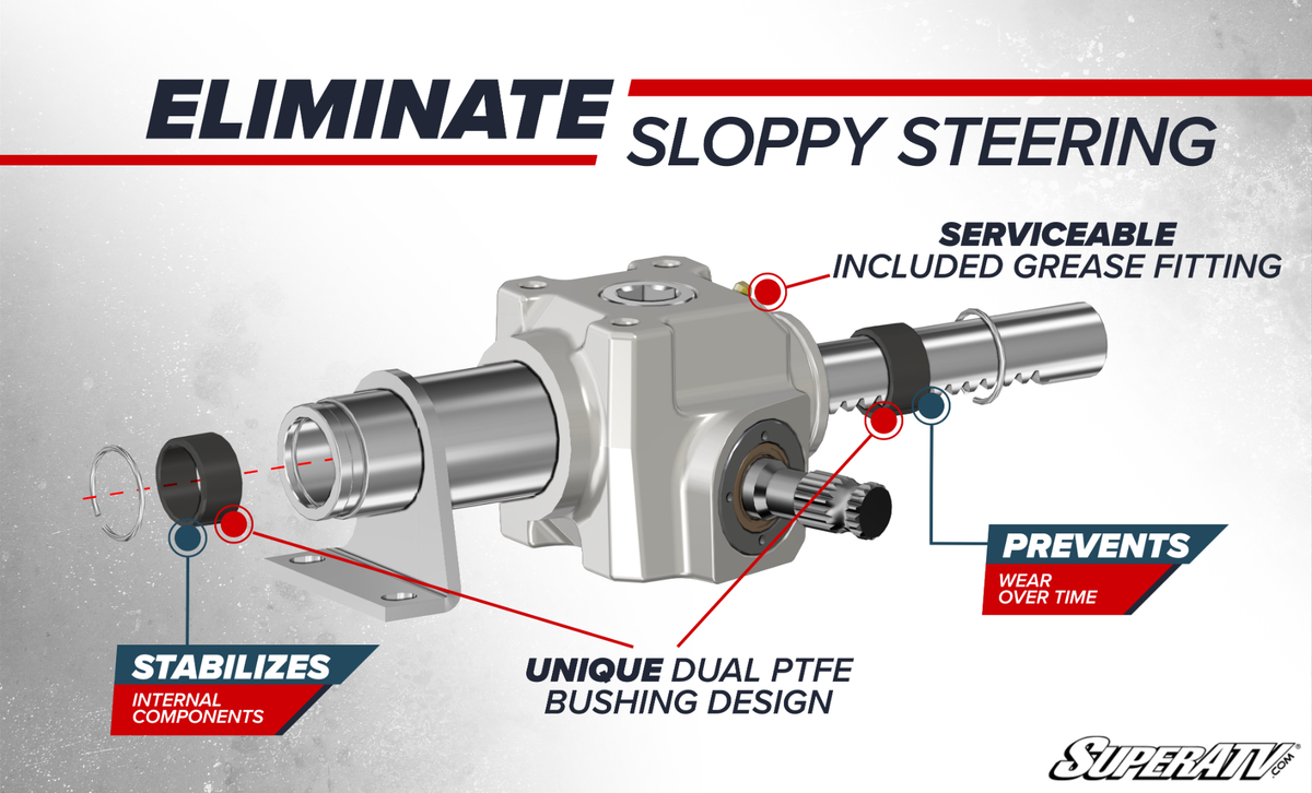 Polaris RZR XP 1000 Super Duty RackBoss Rack and Pinion - billet aluminum - 2014-2018