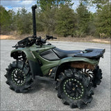 Rear Cooler Rack for 2007-2013 Honda Rancher - Textured Black / Yellow