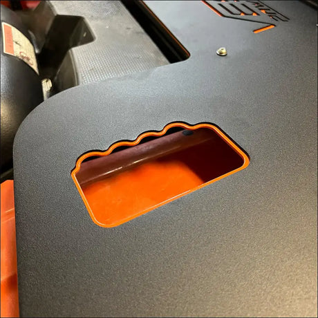 Rear Cooler Rack for 2014-2019 Honda Foreman and Rancher - Textured Black / Orange