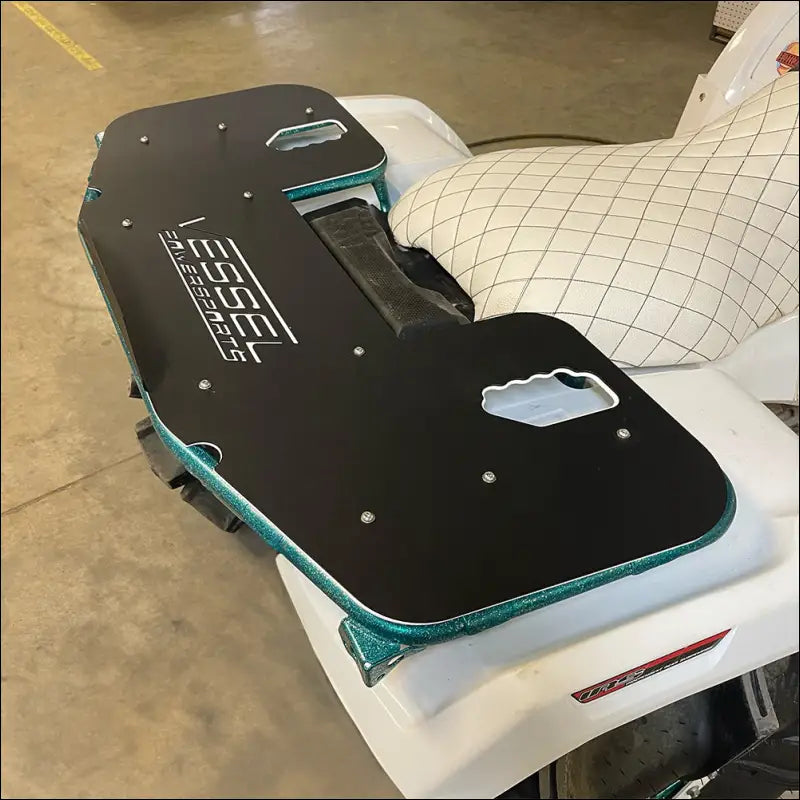 Rear Cooler Rack for 2020 + Honda Rubicon - Textured Black / Yellow