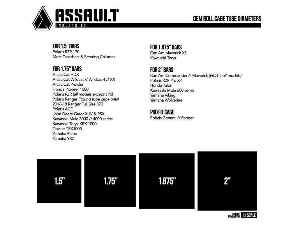 Assault Industries 4in. x 3in. UTV Registration Plate (Universal)