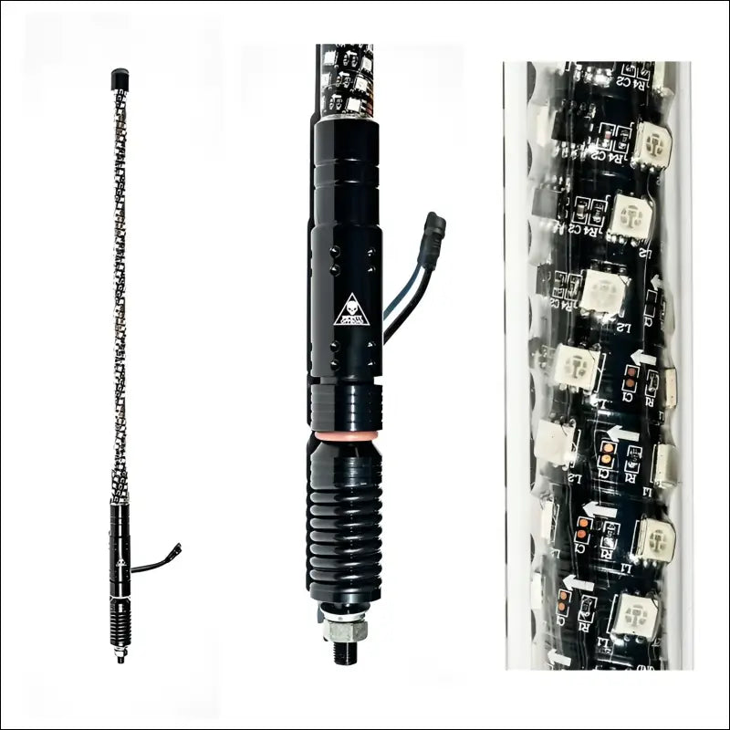 (RGB + W) Whips (Compatible With Rock Lights) - 2 Foot / Pair / No Controller - Lights