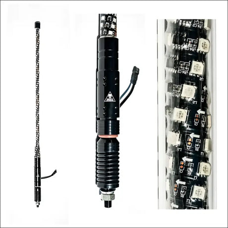 (RGB + W) Whips (Compatible With Rock Lights) - 2 Foot / Pair / No Controller - Lights