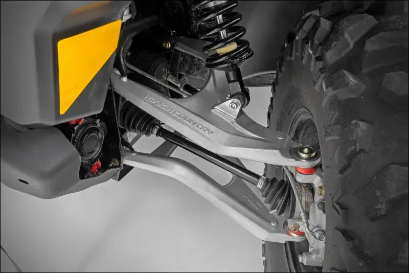 Rough Country 97041 Aluminum Control Arms | High Clearance w/ 2’’ Forward Offset | Can-Am Defender HD 5/8/9/10 - Silver