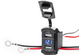 12 V UTV Voltmeter and Dual USB Charger