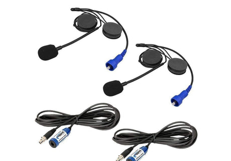 Rugged Radios RUGGED Wired / STX Stereo Helmet Kit with Alpha Audio Speakers and Mic