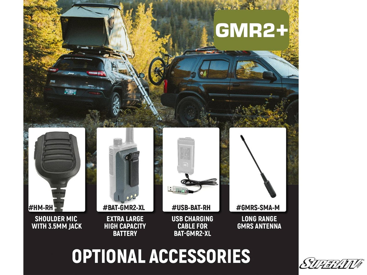 Rugged Radios Rugged GMR2 PLUS—GMRS and FRS Two-Way Handheld Radio