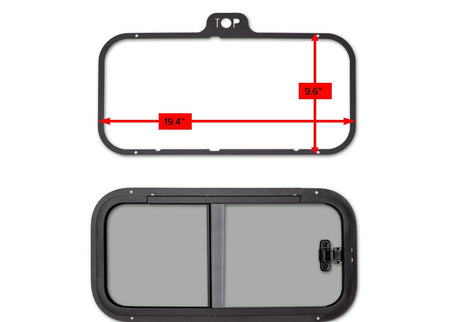 Sliding Window Kit for SuperATV Polycarbonate Rear Windshields