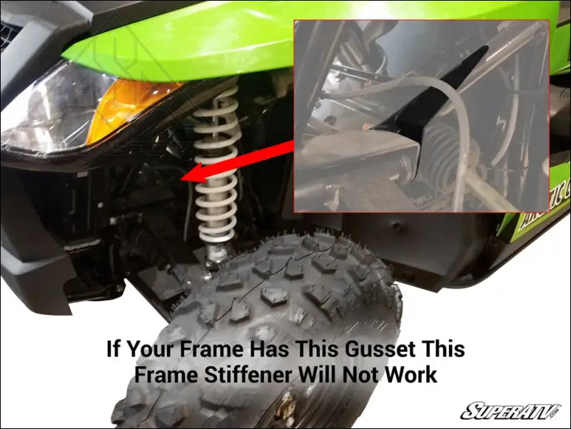 SuperATV Arctic Cat Wildcat Trail Frame Stiffener / Gusset Kit - Portals