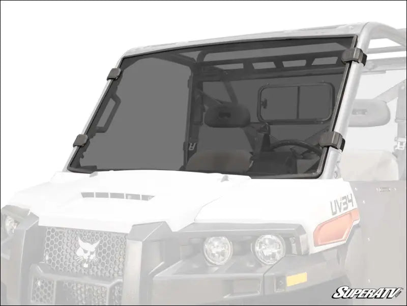 SuperATV Bobcat UV34 Full Windshield - Standard Polycarbonate - Clear