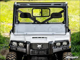 SuperATV Bobcat UV34 Scratch Resistant Flip Down Windshield - Polycarbonate - Clear