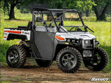 SuperATV Bobcat UV34 Scratch Resistant Flip Down Windshield - Standard Polycarbonate - Clear