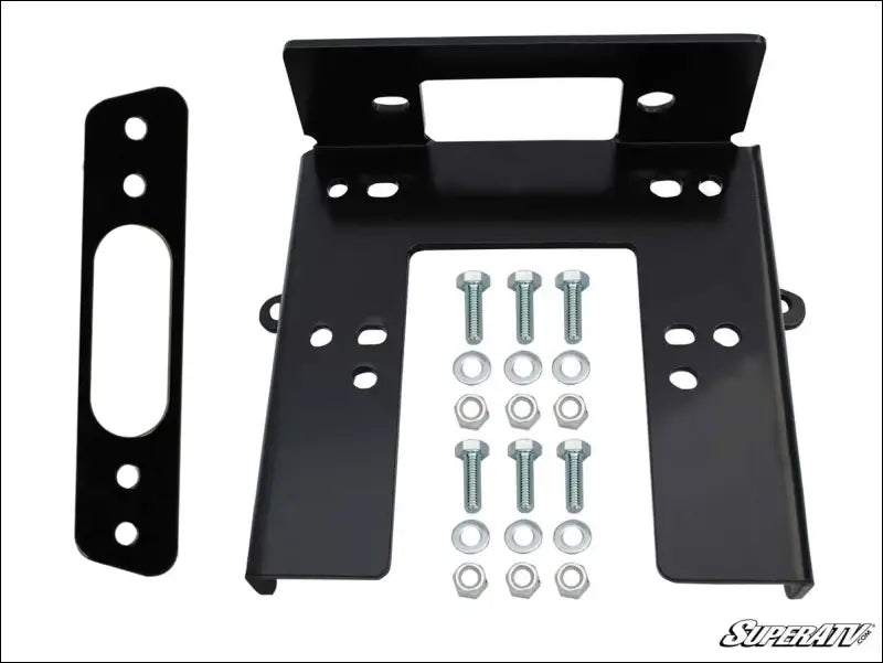 SuperATV Can-Am Commander 800/1000 Winch Mounting Plate - 2010-2020 / No thank