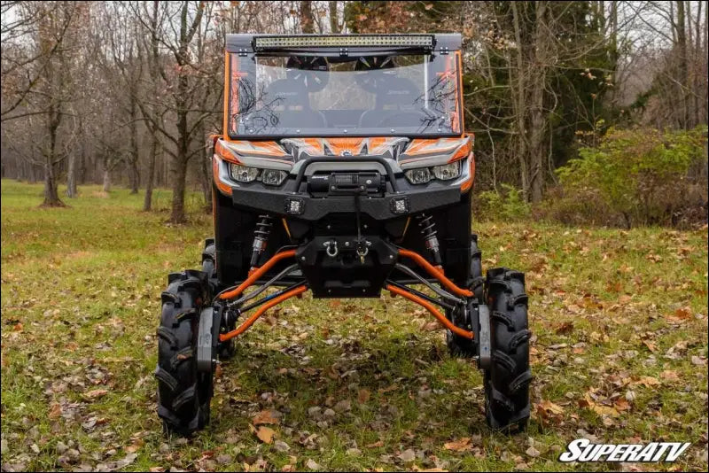 SuperATV Can-Am Defender 8’’ Portal Gear Lift - Billet / 0.7 / Yes Please - Portals