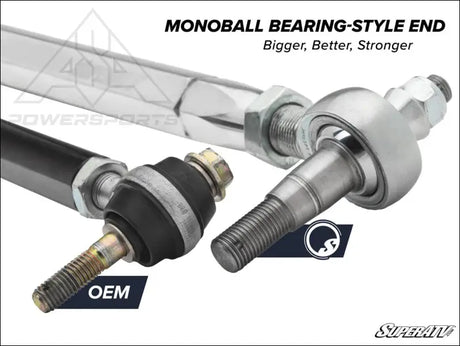 SuperATV Can-Am Defender HD8 Rackboss 2.0 Z-Bend Tie Rod Kit - Rods