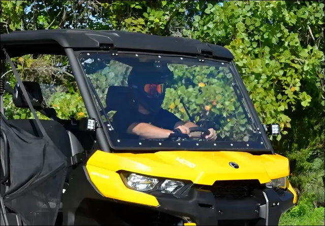 SuperATV Can-Am Defender Scratch Resistant Flip Windshield