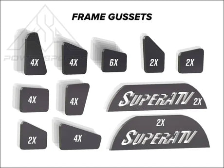 SuperATV Can-Am Defender Weld-In Gusset Kit - Parts & Accessories