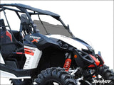 SuperATV Can-Am Maverick Half Windshield - Standard Polycarbonate - Dark Tint