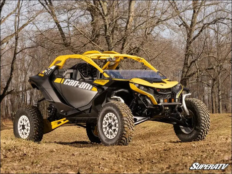 SuperATV Can-Am Maverick R Front Bumper - No thank you / Yes - 12’’ LED Double Row Light bar - Bumpers