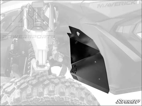 SuperATV Can-Am Maverick R Front Inner Fender Guards - Flares