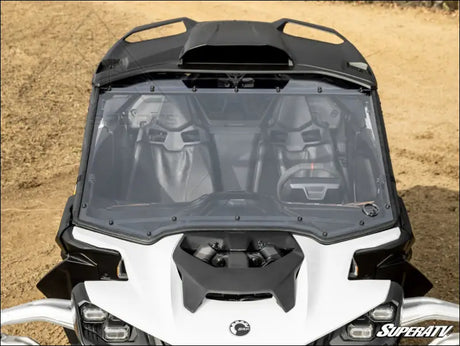 SuperATV Can-Am Maverick R Scratch-Resistant Full Windshield