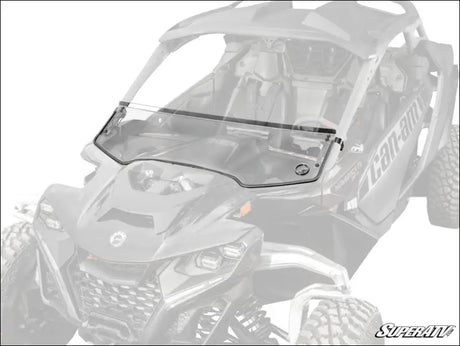 SuperATV Can-Am Maverick R Scratch-Resistant Half Windshield