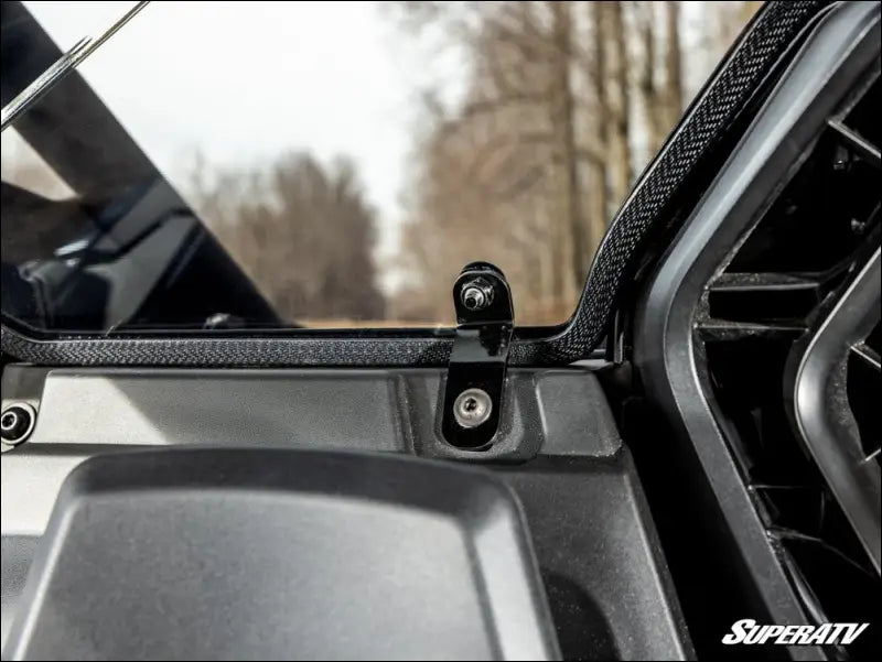 SuperATV Can-Am Maverick R Scratch-Resistant Rear Windshield - Standard Polycarbonate - Light Tint