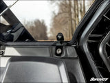 SuperATV Can-Am Maverick R Scratch-Resistant Rear Windshield - Standard Polycarbonate - Light Tint
