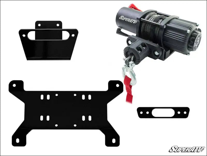 SuperATV Can-Am Maverick Winch Mounting Plate - 3500 lb