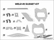 SuperATV Can-Am Maverick X3 Weld-in Gusset Kit - Parts & Accessories