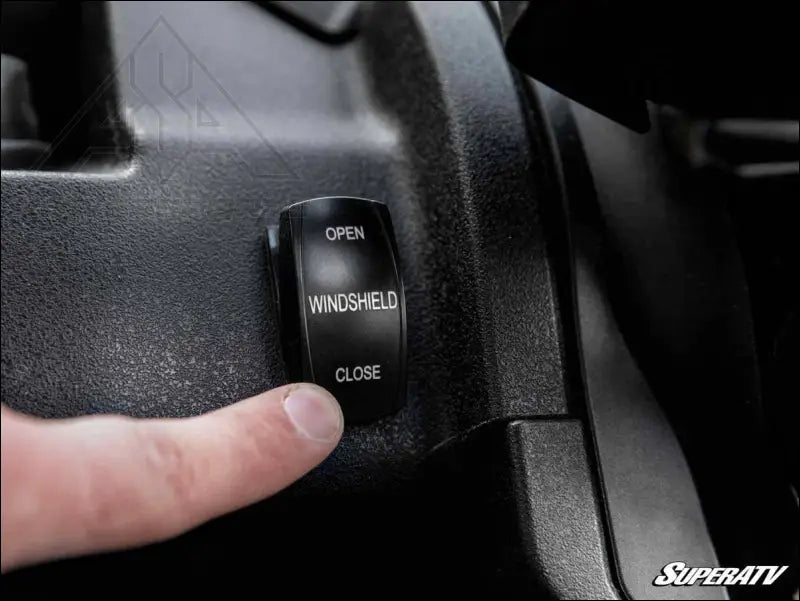 SuperATV Honda Pioneer 1000 Maxdrive Power Flip Windshield
