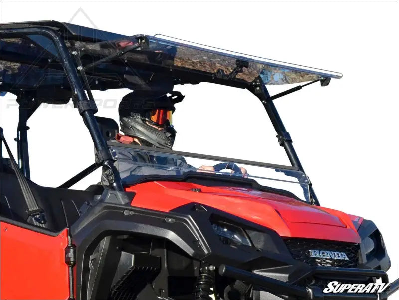 SuperATV Honda Pioneer 1000 Scratch-Resistant Flip Windshield