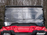 SuperATV Honda Pioneer 700 Scratch Resistant Flip Down Windshield - Polycarbonate - Clear