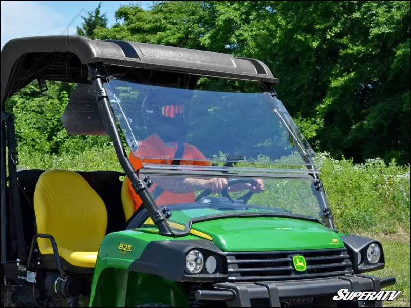 SuperATV John Deere Gator Scratch Resistant Flip Windshield