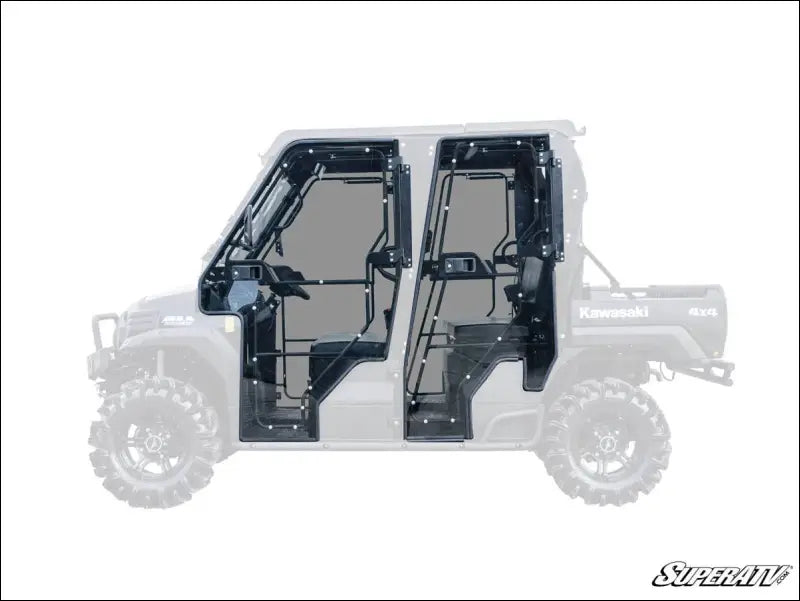 SuperATV Kawasaki Mule Cab Enclosure Doors - 4