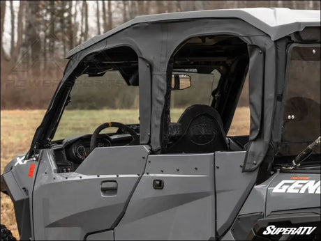SuperATV Polaris General 1000 Primal Soft Cab Enclosure Upper Doors - Enclosures
