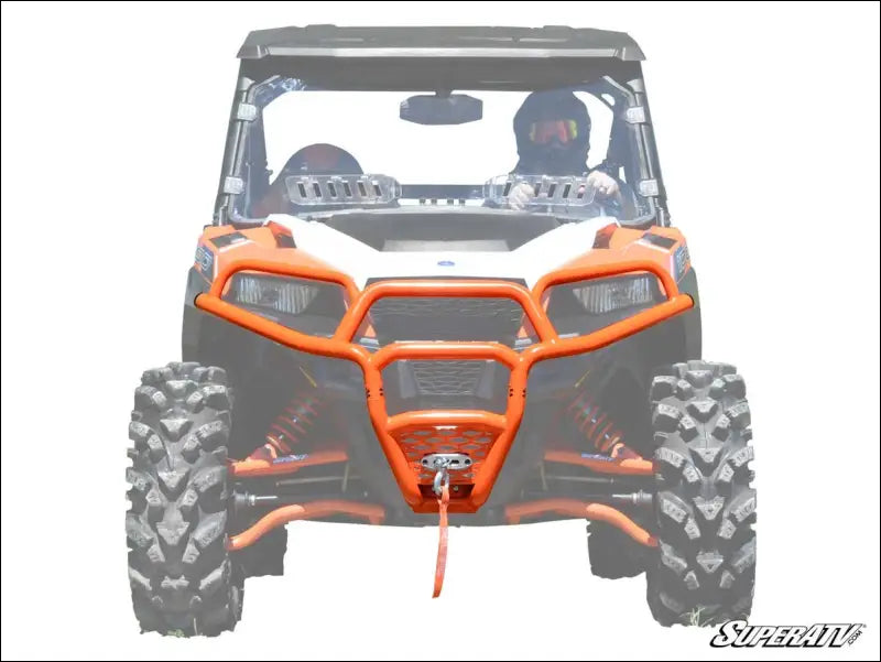 SuperATV Polaris General Front Bumper - Orange - Bumpers