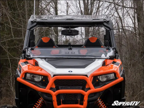 SuperATV Polaris General Scratch Resistant Flip Down Windshield