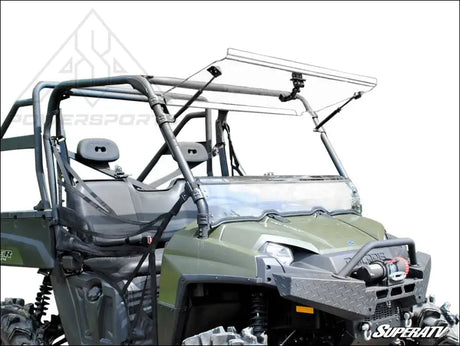 SuperATV Polaris Ranger 800 Scratch Resistant Flip Windshield