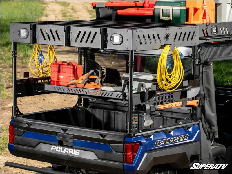 SuperATV Polaris Ranger XP 1000 Outfitter Bed Rack - Cargo Management