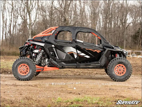 SuperATV Polaris RZR PRO R 4 Primal Soft Cab Enclosure Upper Doors - Yes: Vented Rear Windshield - Light Tint