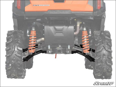 SuperATV Polaris RZR S 1000 High Clearance 1.5’’ Rear Offset A-Arms - Black