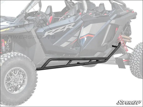 SuperATV Polaris RZR Turbo R 4 Rock Slider Nerf Bars