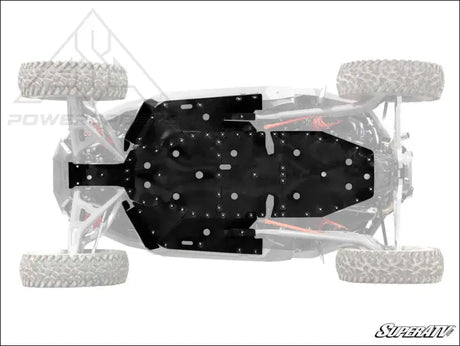 SuperATV Polaris RZR Turbo R Full Skid Plate - Plates