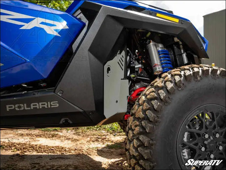 SuperATV Polaris RZR Turbo R Inner Fender Guards - Black - Flares