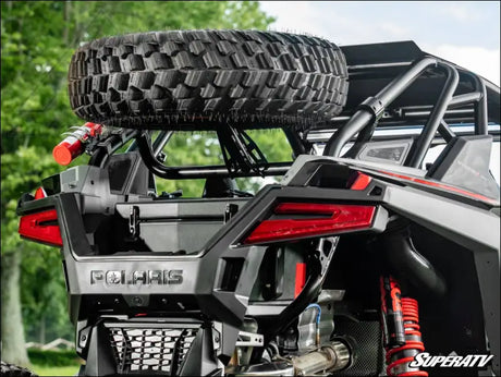 SuperATV Polaris RZR Turbo R Spare Tire Carrier - Bumpers