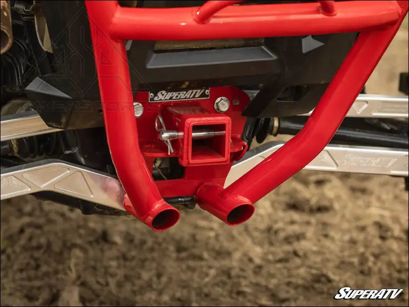 SuperATV Polaris RZR Turbo S Rear Bumper With Receiver Hitch - Bumpers