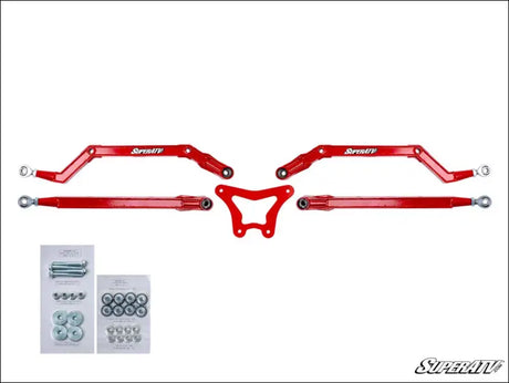 SuperATV Polaris RZR XP 900 High Clearance Boxed Radius Arms - Rods