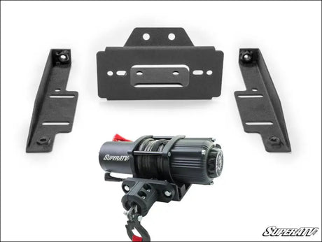 SuperATV Polaris RZR XP 900 Winch Mounting Plate - 3500 Lb. / Yes
