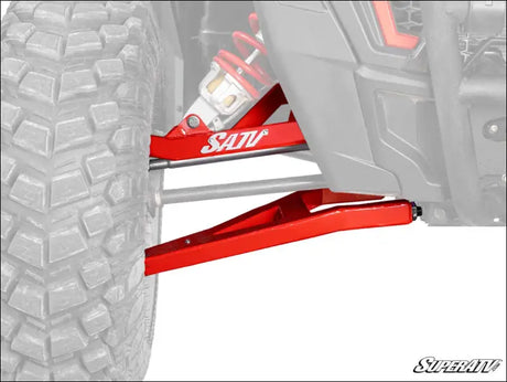 SuperATV Polaris RZR XP Turbo 1.5’’ Forward Offset Sidewinder A-Arms - Keller Performance / Red